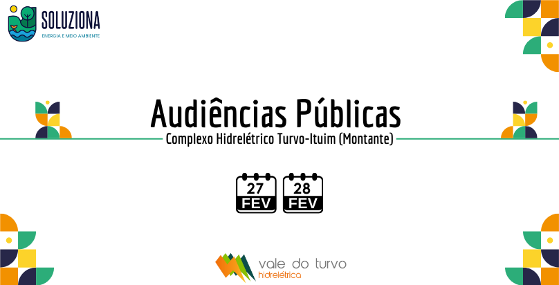 Audiências Públicas: Complexo Turvo-Ituim (Montante)